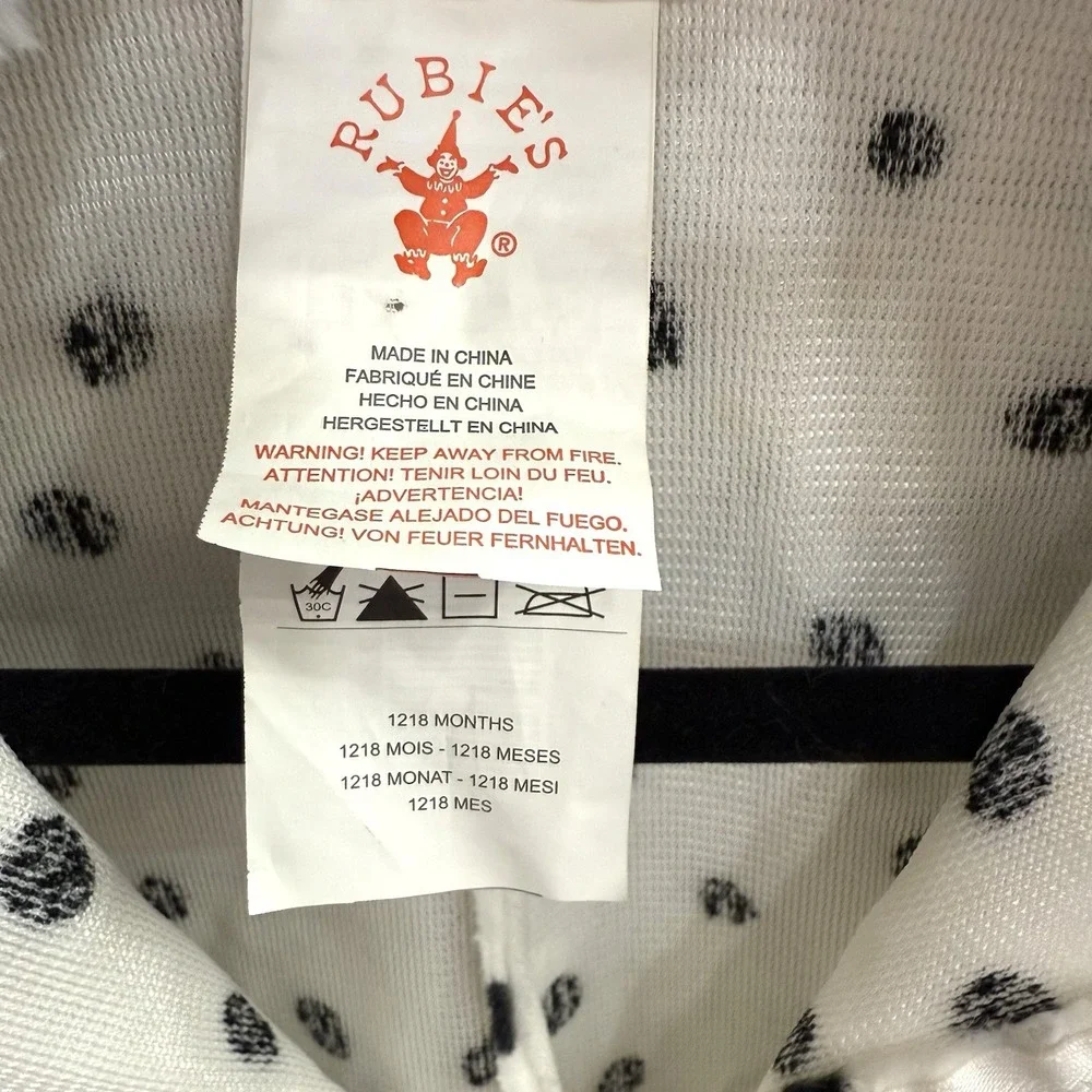 Dalmatian Puppy Halloween Costume 12/18 Month Halloween Bodysuit Warm Ships Fast